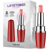 LATETOBED Stimulateur de clitoris Viblips 9.5 x 2.5cm Rouge